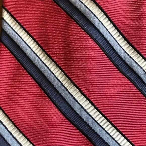Faconnable Striped Pink & Blue Tie